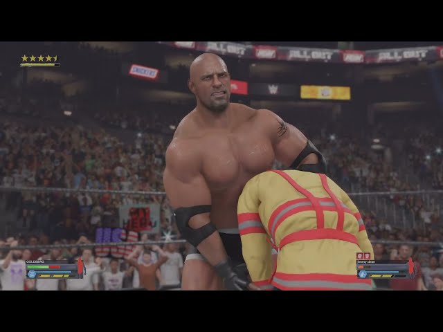 WWE 2K24_Goldberg vs jimmy. Jimmy won the match Time For the Wolfpack to move on