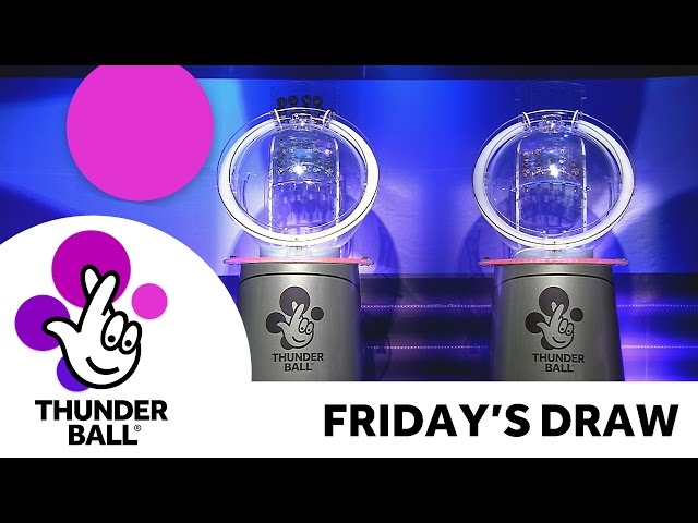 The National Lottery ‘Thunderball’ draw results from Friday 28th October 2016