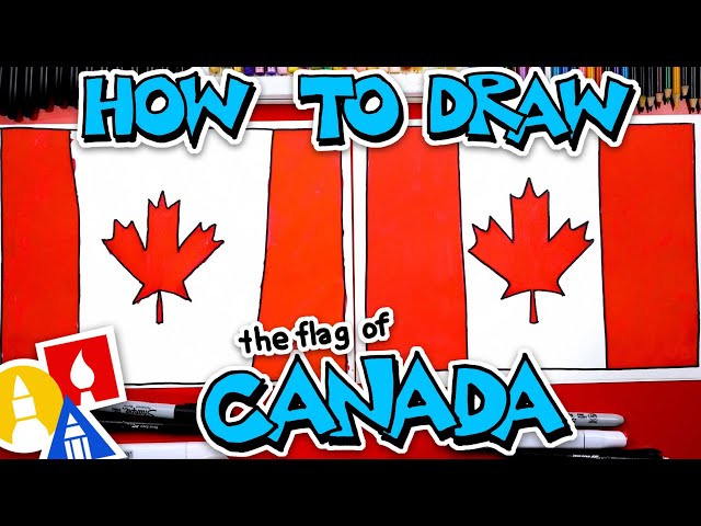 🇨🇦 How To Draw The Canada Flag - Happy Canada Day!