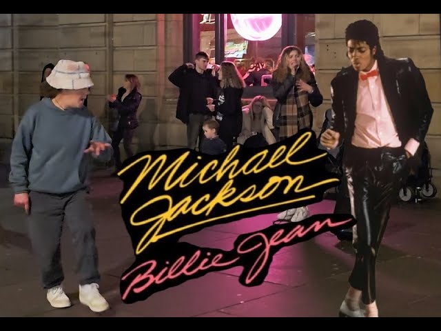 WOW! Michael Jackson BILLIE JEAN by Annastaisyar ** Amazing GLASGOW Busking & Dance Celebration