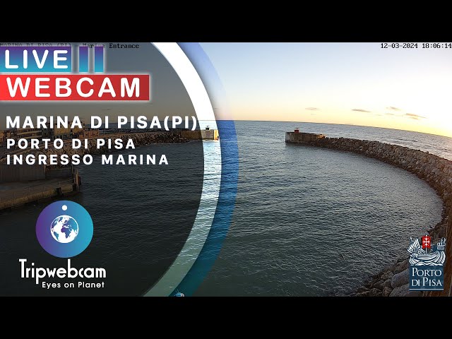 Port of Pisa Live cam - Marina Entrance