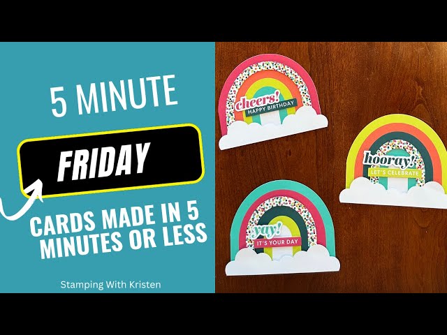 Make 3 cards in 7 1/2 minutes using a FREE kit!