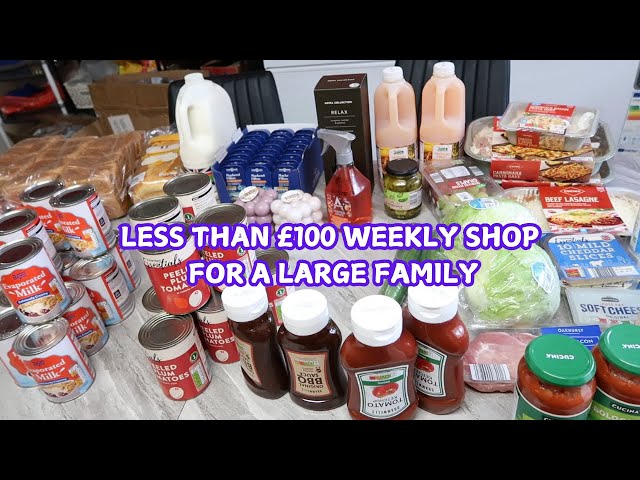 FEEDING MY FAMILY OF 6 FOR LESS THAN £100 A WEEK GROCERY HAUL