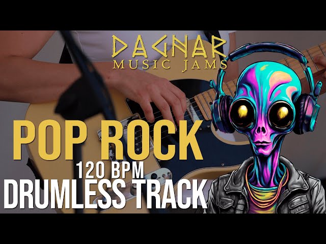 Pop Rock - Drumless Track | 120 BPM | No Drums | Backing Track Jam For Drummers