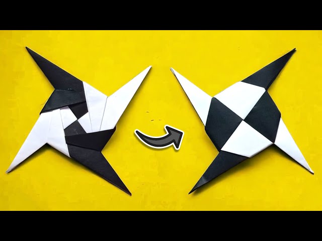 How To Make Paper Shuriken (Ninja Star) | Origami Ninja Star | Four Blade Ninja Star |