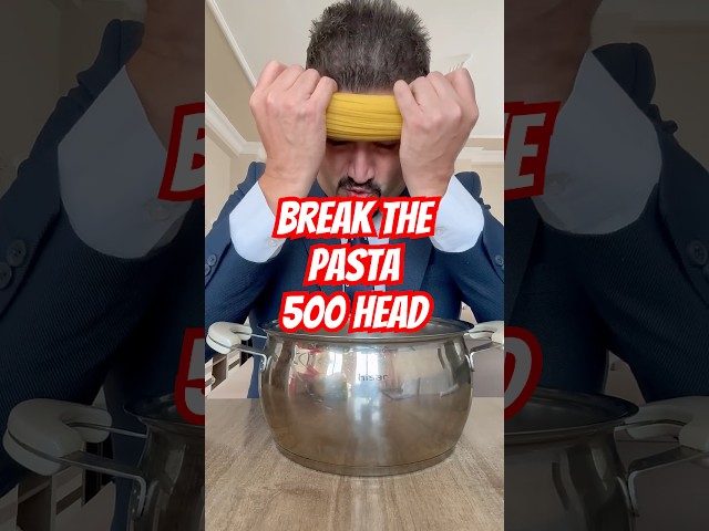 I broke pasta with my head (500) #mrstar @Lionfield #funny #komedi #comedy