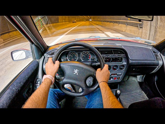 2001 Peugeot 306 [1.6 90hp] |0-100| POV Test Drive #2106 Joe Black