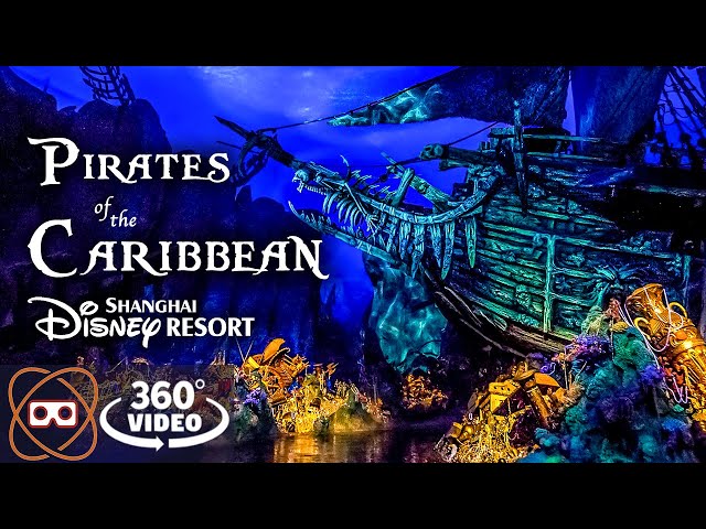 [5K 360] Epic Pirates Disney Movie Ride - Shanghai Disneyland 360° POV - English Subtitles