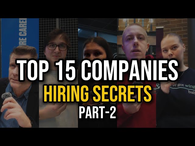 How to Land a Job: Expert Advice from Top 15 Companies 2025 - PART 2