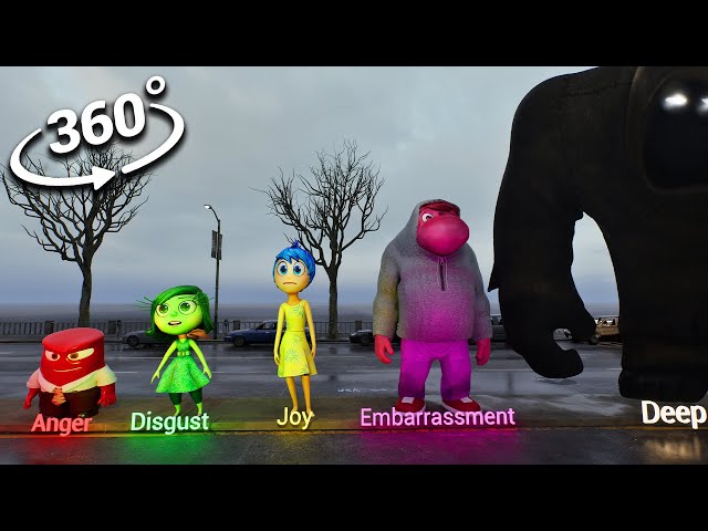 Inside Out 2 All Emotions Size Comparison 360°  | 4K VR 360 Video