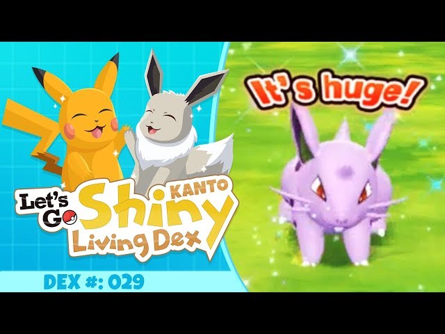 FINALLY! SHINY NIDORAN FEMALE! | Pokemon Let's GO Pikachu and Eevee! (Kanto Shiny Living Dex #29)