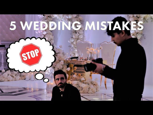 Top 5 Mistakes to Avoid When Filming a Wedding