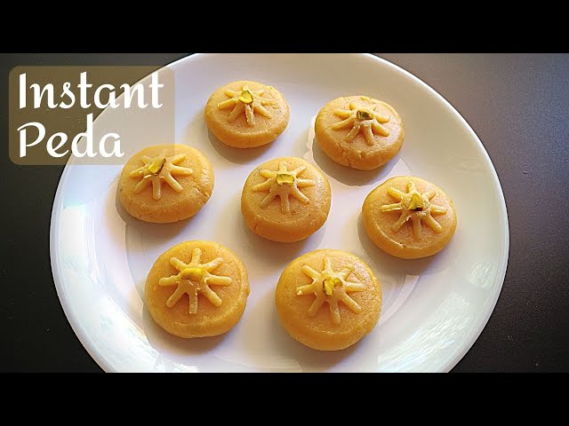 Peda recipe | instant Peda recipe | 3 ingredient Peda