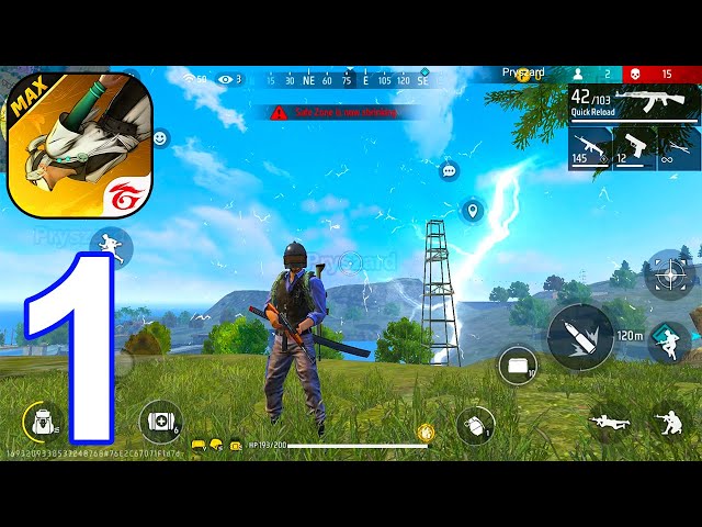 Free Fire MAX - Gameplay Part 1 Tutorial, Battle Royale, Solo Win (iOS, Android)