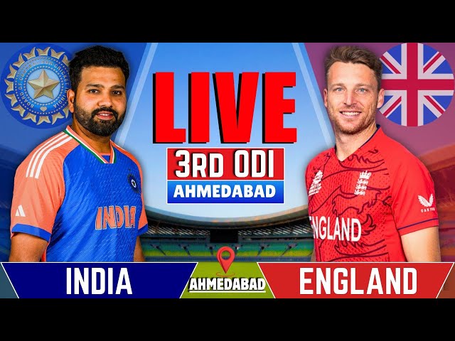 India vs England, 3rd ODI Match | Live Cricket Match Today | IND vs ENG Live Match | IND Batting