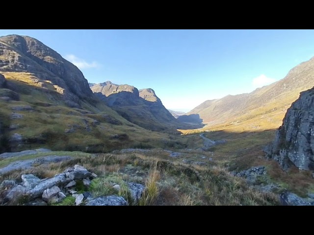 The Three sisters, Glencoe, Scotland. 3D 180 VR.