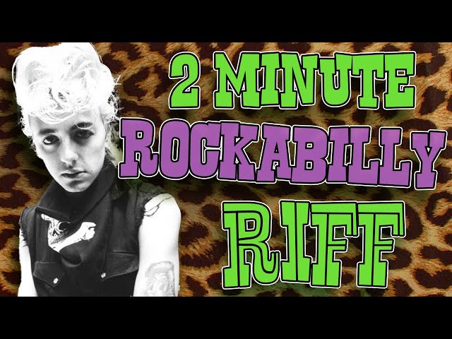 2 Minute Guitar Lesson - 1 String Rockabilly Riff - Stray Cats - Runaway Boys