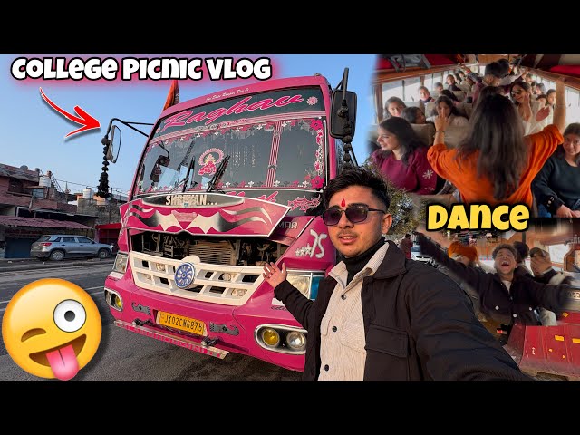 Jammu to Hoshiyarpur in Most Beautiful Bus 🥵 || College Picnic Vlog