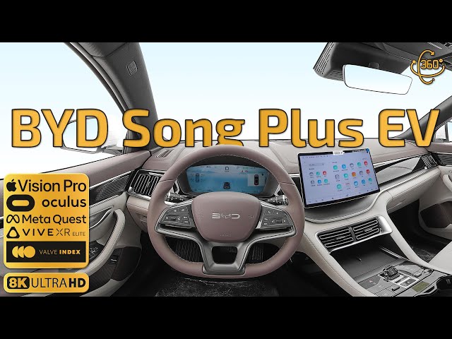 Feel like you're behind the wheel of the BYD Song PLUS EV 2025 model 520KM luxury model 🔋 8K quality