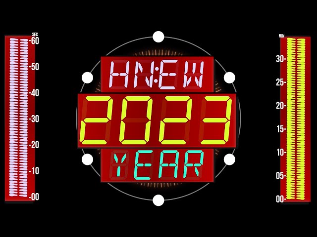 BCG 2,023 Seconds Stopwatch and Countdown (New Year 2023 Clock LED) Remix Space Cadet Meteor Storm