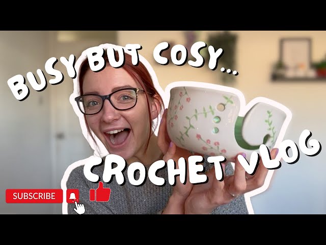 Busy But Make It Cosy! ☕️  Crochet Vlog: My Morning Routine, DIY Yarn Bowl & Crochet Fun!🧶✨