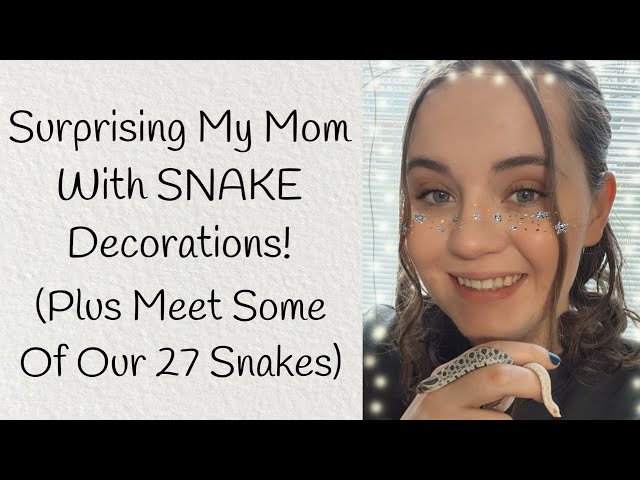 Surprising My Mom With SNAKE Decorations! (Plus Meet Some of Our 27 Snakes 🐍)