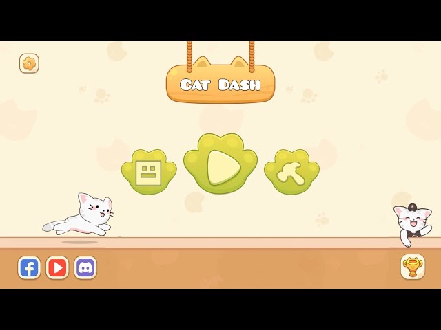 CAT DASH (All Levels 1~33 / All Coins) | Geometry Dash Fan made Game