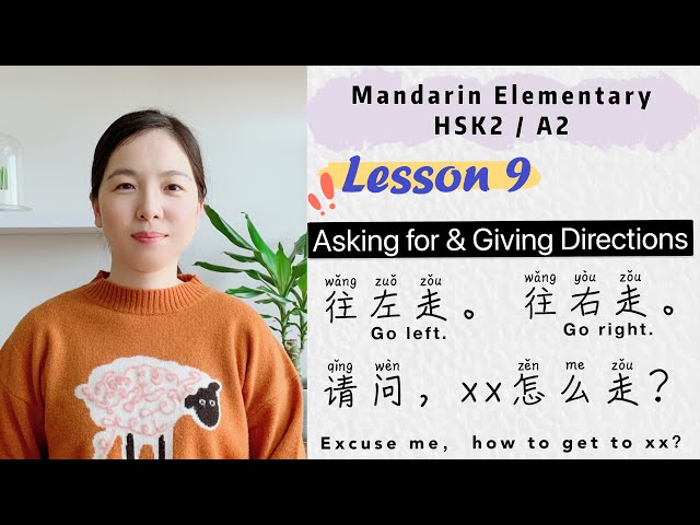 Asking for & Giving Directions in Chinese | Learn Chinese Mandarin Elementary - HSK2 / A2