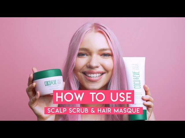 How to use Scalp Scrub + Mask: Exfoliate & Condition Dry Damaged Hair | Coco & Eve