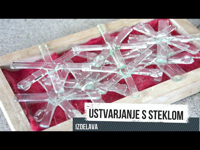 Postopek izdelave snežink iz stekla