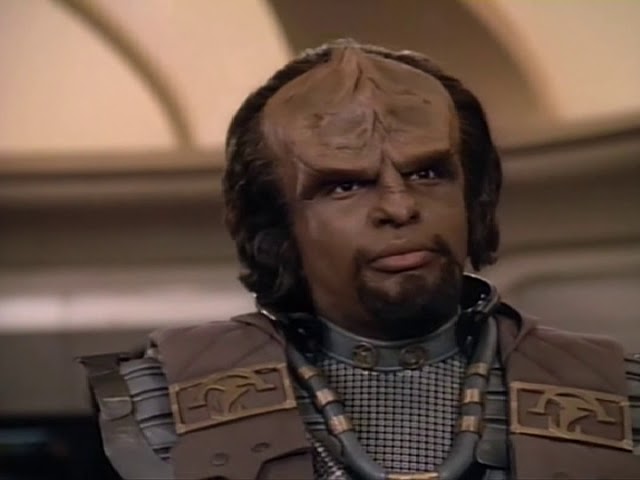 "I Am Worf Commanding the Enterprise." Worf