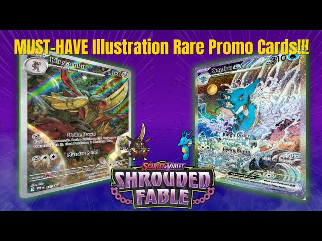 Are THESE the BEST Shrouded Fable Promo Cards? Kingambit & Kingdra ex Box Openings