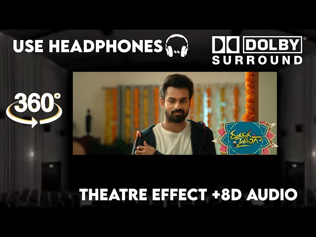 Ranga Ranga Vaibhavanga Trailer |Theatre Experience   8D Audio  Vaisshnav Tej, Ketika Sharma