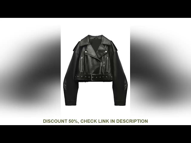 Fitaylor Women Faux PU Leather Jacket Casual Lady Lapel Zipper Short Leather Jacket High Street Moto