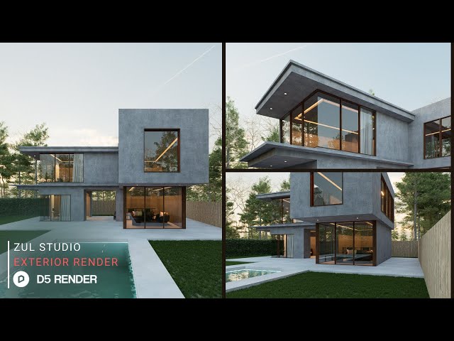 Image & Animation with D5 Render | Private House 319 Part 2 | Downloadable File Included