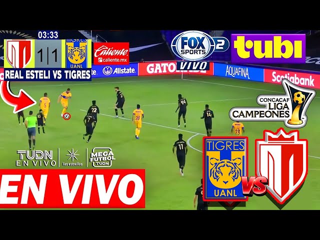 Tigres vs Real Esteli en vivo | Tubi TV |  Concachampions 2025 | Donde ver Real Esteli vs Tigres