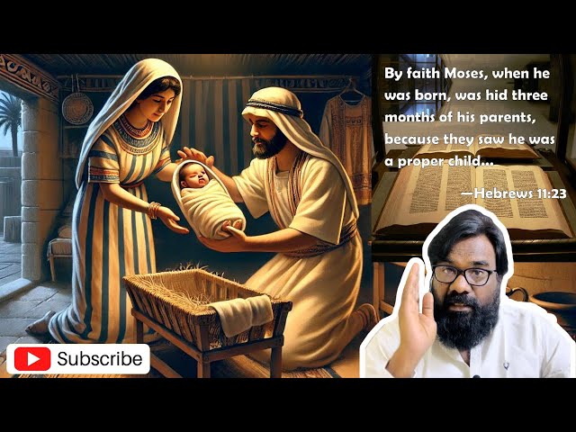 மோசேயின் பெற்றோரின் நம்பிக்கை - எபிரேயர் 11:23" | Rev Clement Jayanthi Rajan