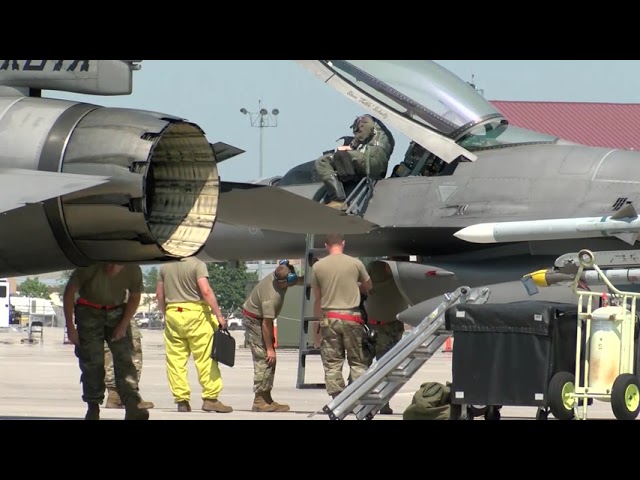 South Dakota F-16’s fly operations from Sioux City