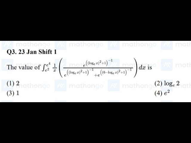 DEFINITE INTEGRATION 8, JEE 2025