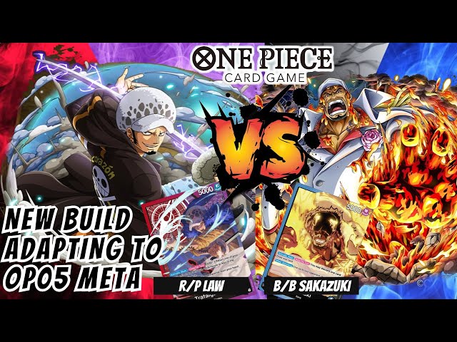 R/P LAW VS B/B SAKAZUKI - DEALING WITH OP05's NEW BOOGEYMAN【OPTCGSIM ONLINE 】ONE PIECE CARD GAME