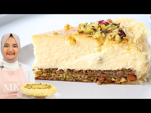 The creamiest, flakiest BAKLAVA CHEESECAKE you'll ever make │ Eid dessert ideas