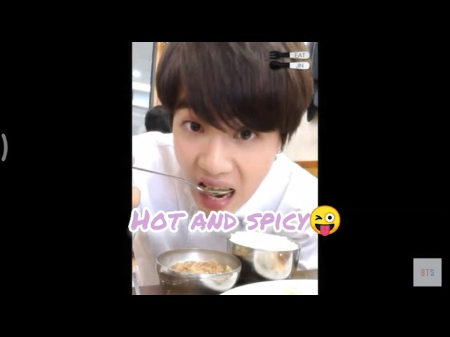 BTS Jin 😎 being foody 🙏🙏bts run bts funny bts