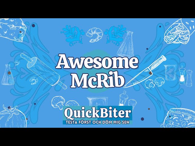 Gör egen awesome McRib!