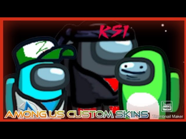 YouTuber skins in among us (custom) | [Mr beast][Grian][KSI][Ali a][mumbo] and many more...