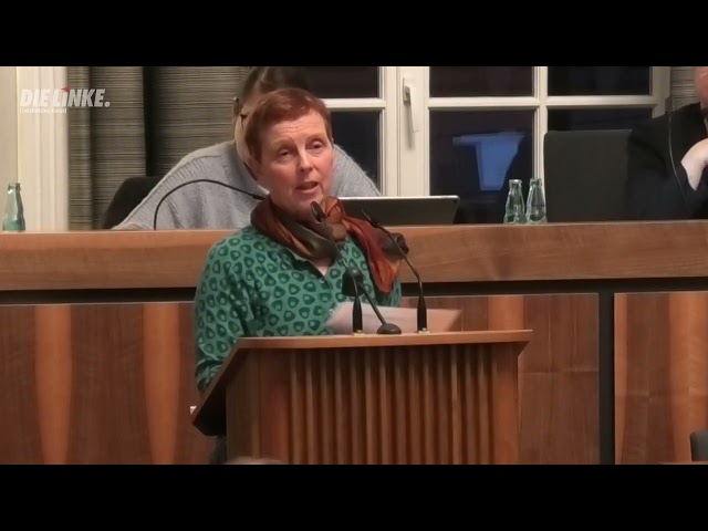 Sabine Leidig zu unserem Antrag "Personalausweis für Bedürftige". Stavo am 11.11.24.