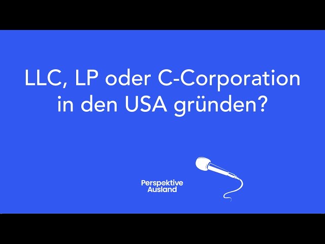 LLC, Inc & LP: The best US legal form for setting up a US company