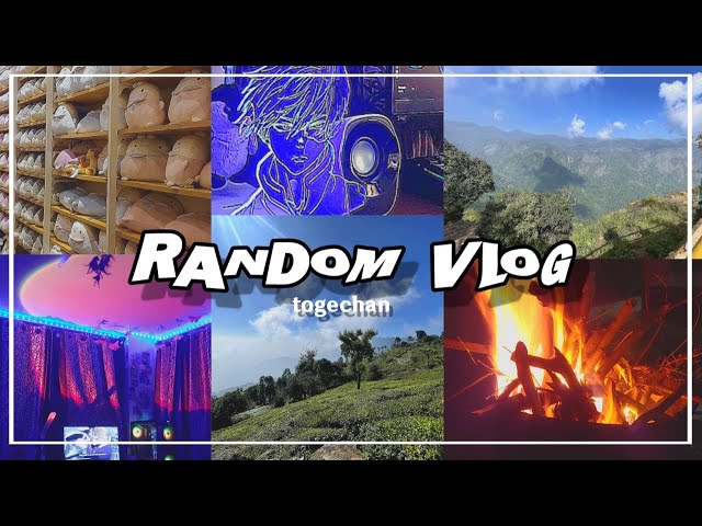 random vlog; a small trip,anime light stand,going out! and more...