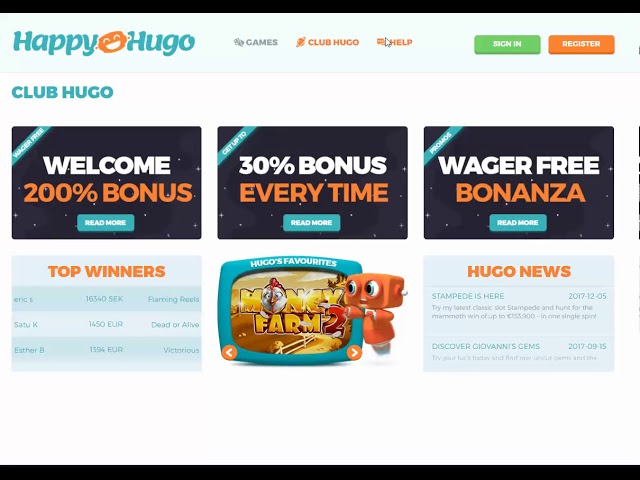 Avis sur casino Hugo