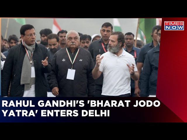 Rahul Gandhi's Bharat Jodo Yatra Marches Through Capital Amid Cong Vs BJP Over Covid-19 | Times Now