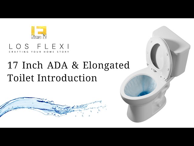 17 Inch ADA Compliant Toilet for Mobility Support | Los Flexi